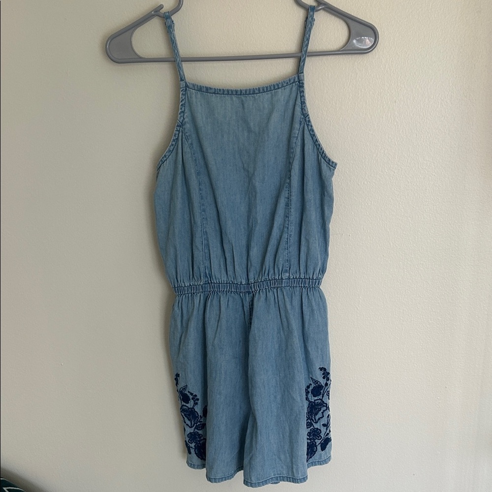 Mossimo Supply Co. Women’s Sky Blue Denim Romper